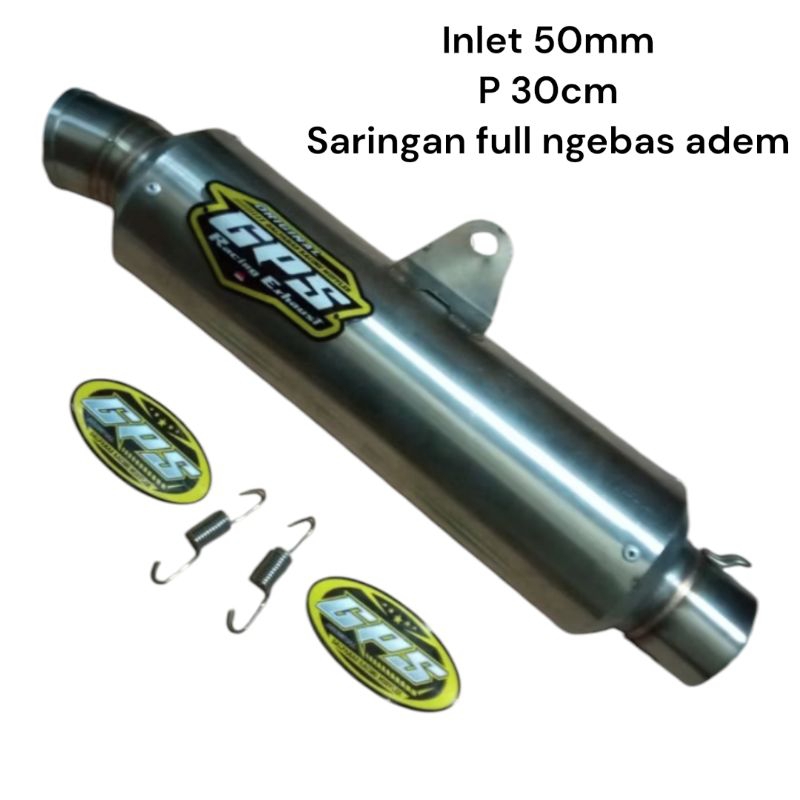 SLINCER KNALPOT GPS INLET 50MM BASS ADEM