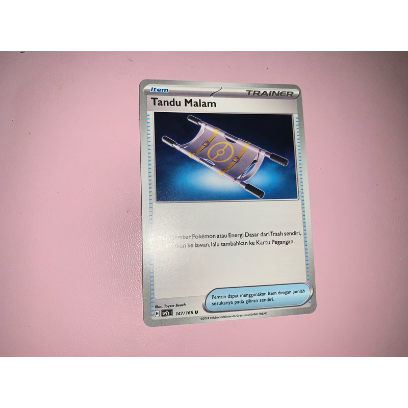 TRAINER ITEM tandu malam uncommon u card pokemon bimbingan rasi tcg TRADING CARD