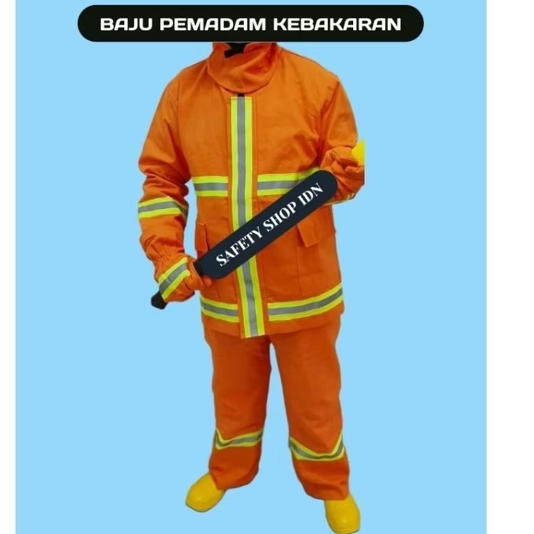 Baju Pemadam Kebakaran / Baju Damkar / Baju Pemadam Api Tahan Panas