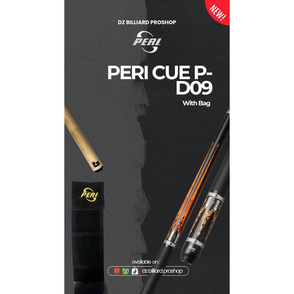 Peri Cue P-D09 / Stik Play Billiard - Tanpa Ext