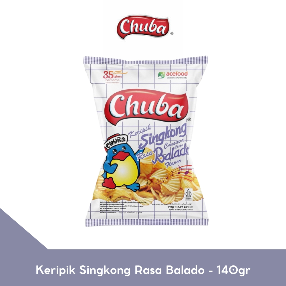 

CHUBA - Keripik Singkong Rasa Balado - 140gr