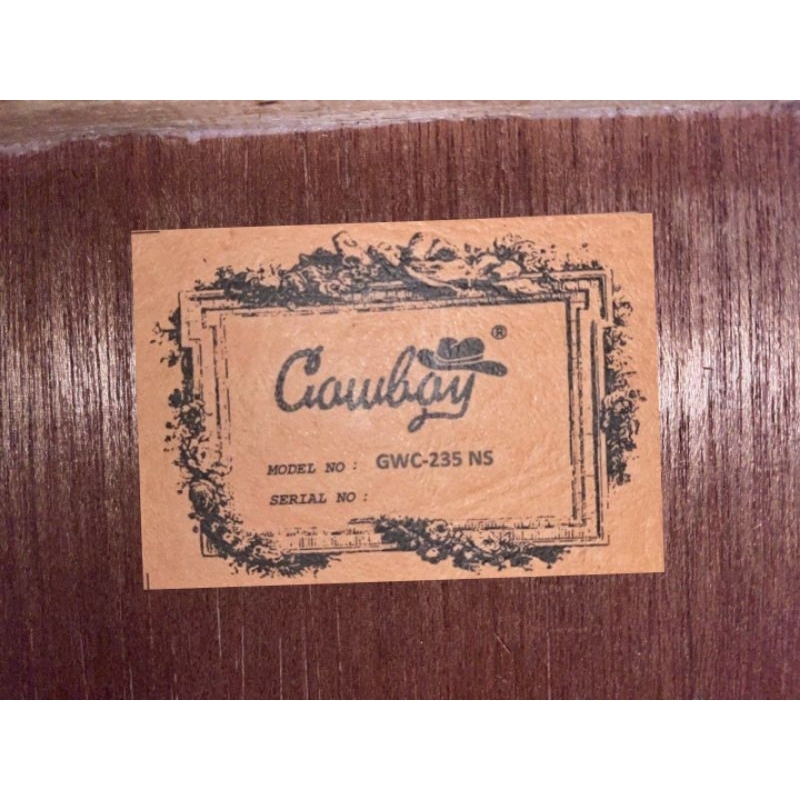 STICKER GUITAR COWBOY GWC- 235 NS