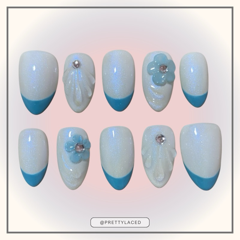 Silvermist Nail Set / Press On Nails