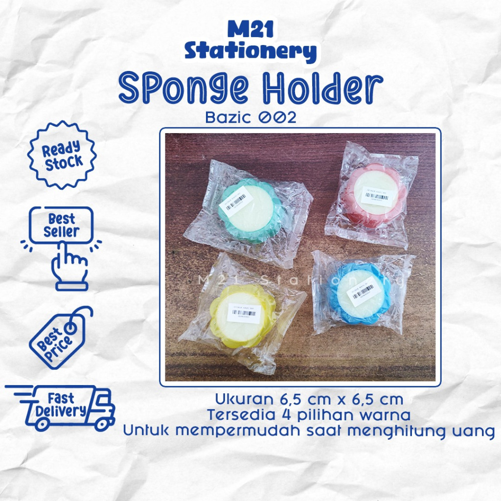 

MONEY SPONGE HOLDER BAZIC 002 / busa spon spons pelicin penghitung hitung uang kasir administrasi atk kantor murah toko alat tulis sekolah lucu kampus lengkap / m21 stationery jogja