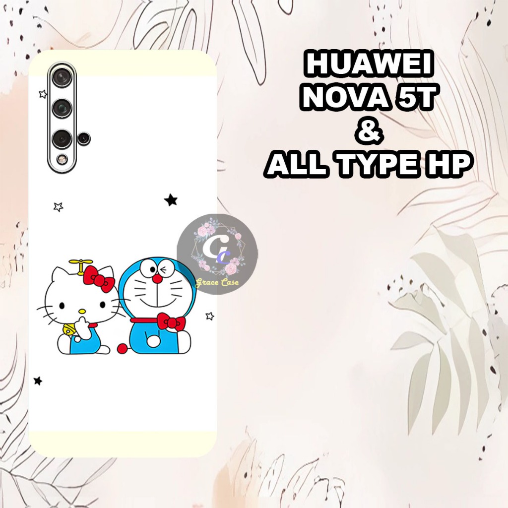 (GC18) Softcase karet Hp HUAWEI NOVA 5T Terbaru 2024 | Case Motif DORAEMON | Case  Hp  HUAWEI NOVA 5