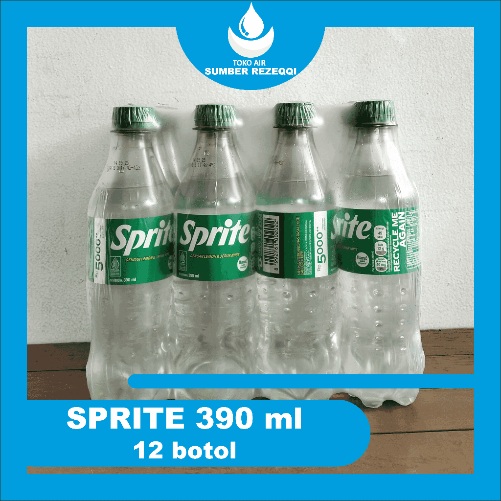 

SPRITE BOTOL 390 ml (12 BOTOL) MINUMAN SODA