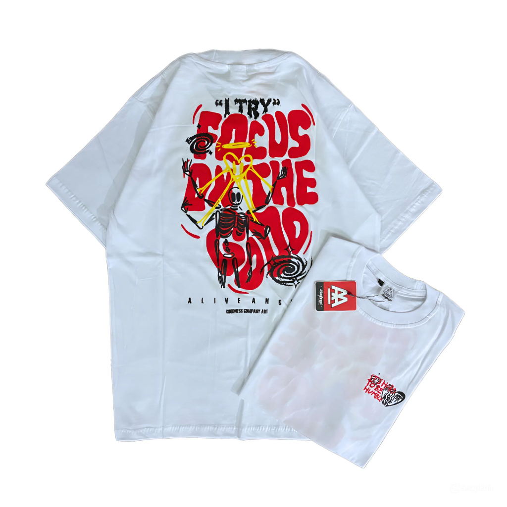 Kaos Pria Putih Original Kaos Distro Pria Kaos Oversize Kaos Polos Pria Streetwear T-shirt oblong