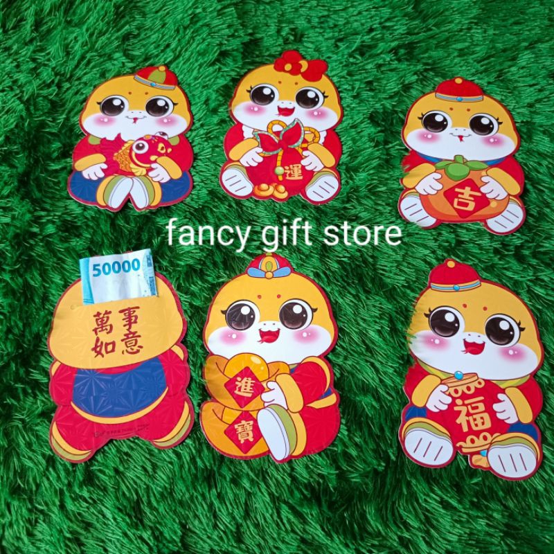 

Kertas Angpao Imlek 2025 Shio Ular (Isi 6 Pcs)