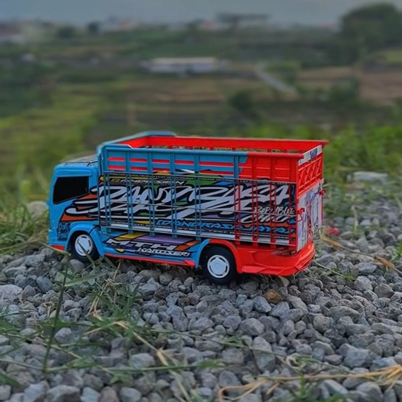 Truk Oleng Full Variasi - RC Miniatur Truk - Truk Oleng Dari Kayu Asli - Mainan Anak