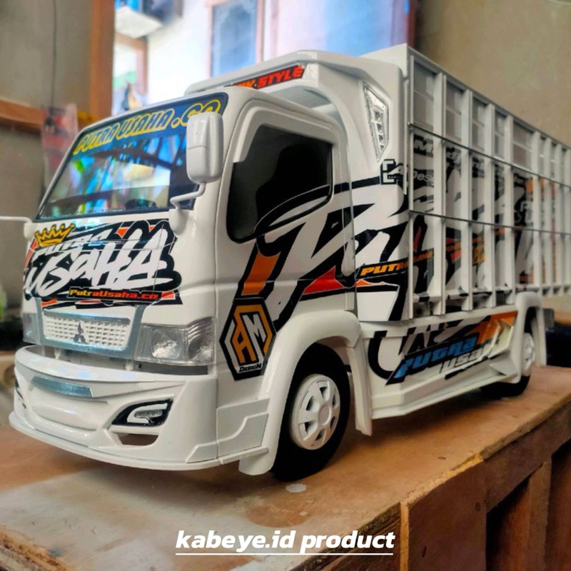 Truk Oleng Full Variasi - RC Miniatur Truk - Truk Oleng Dari Kayu Asli - Mainan Anak