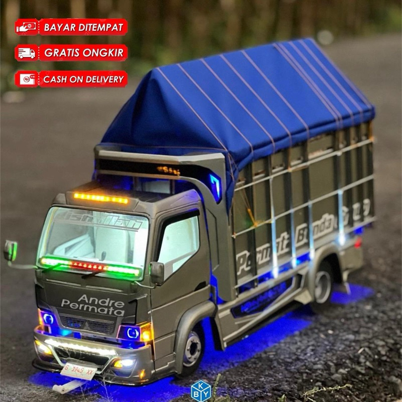Truk Oleng Full Variasi - RC Miniatur Truk - Truk Oleng Dari Kayu Asli - Mainan Anak