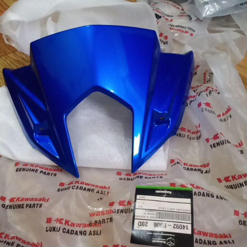 batok lampu kawasaki athlete ax125 biru original kawasaki