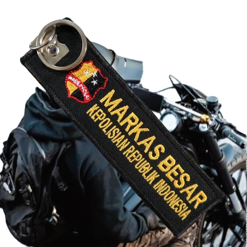 Gantungan Kunci Bordir MaBes Polri