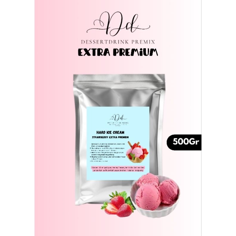 

Bubuk Hard Ice Cream Rasa STRAWBERRY 500Gram Extra Premium Dessertdrink Powder / Ice Cream MURAH / Bubuk Ice Cream 500 Gram Aneka Rasa / Bahan Ice Cream Varian Rasa / Bubuk Ice Cream / Ice Cream Powder / Bubuk Es Cream / Bubuk Es Krim / Tepung Es Krim