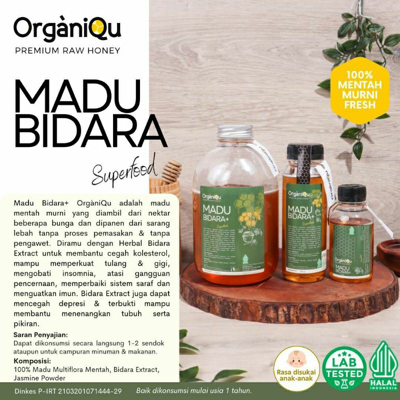 

OrganiQu Madu Bidara+ Premium Raw Honey