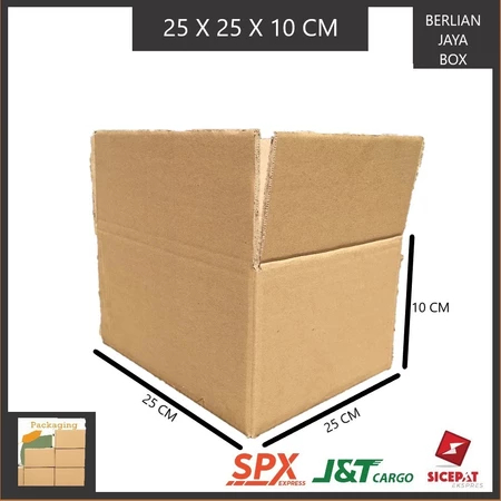 

KARDUS PACKING SINGGLE WALL UKURAN P25xL25xT10