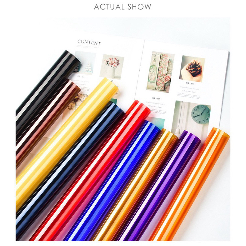 

[1 Pack / 20 Lembar] Kertas Buket Bunga Hologram Rainbow Flower Wrapping Papper Cellophane