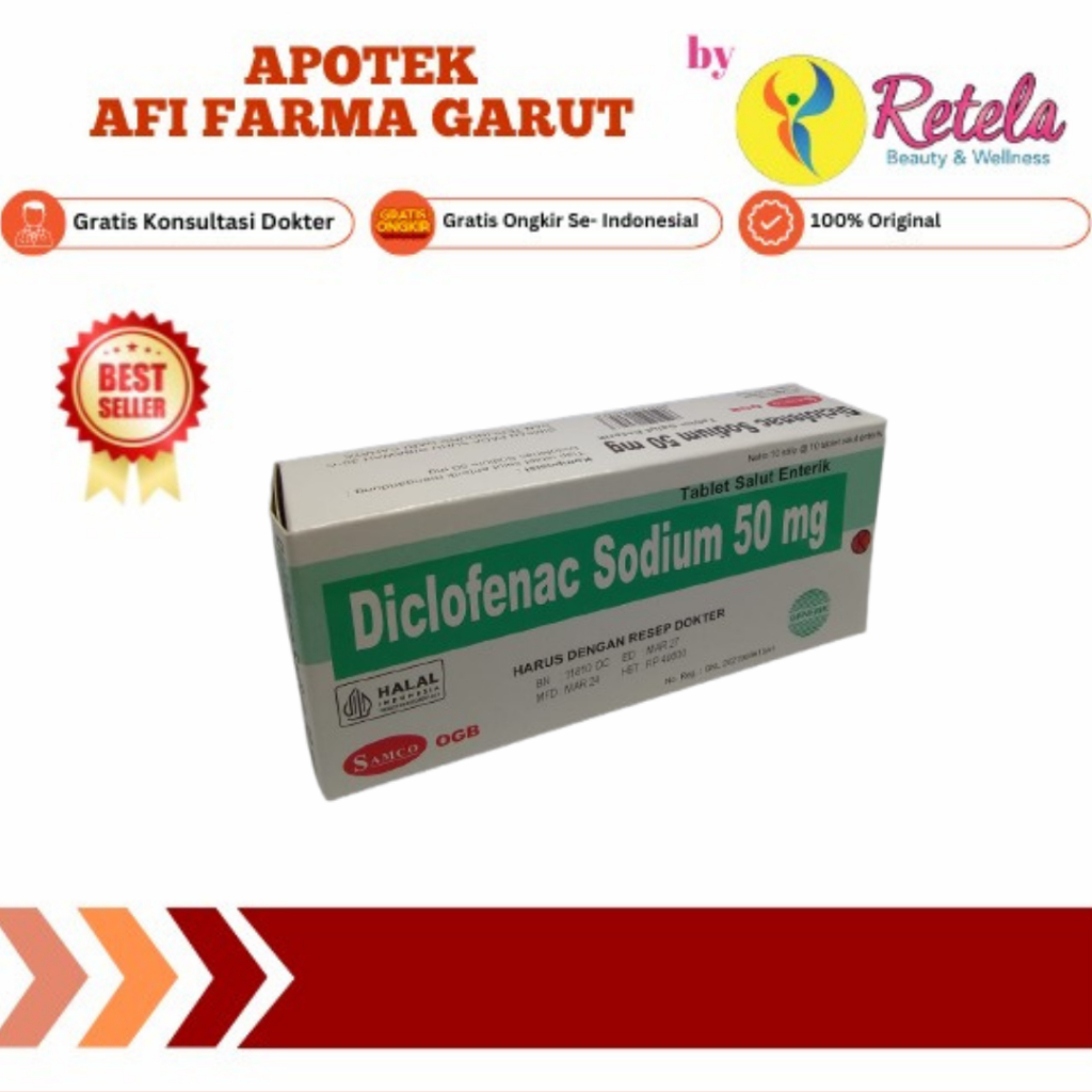 NATRIUM DIKLOFENAK 50MG BOX 10 STRIP