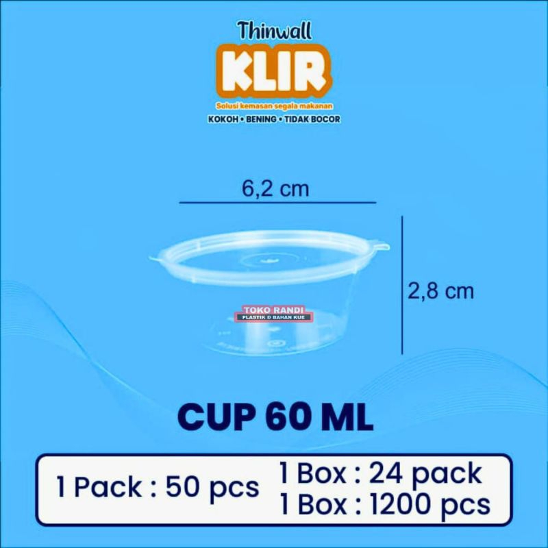 Cup KLIR 60ml / Cup sambal