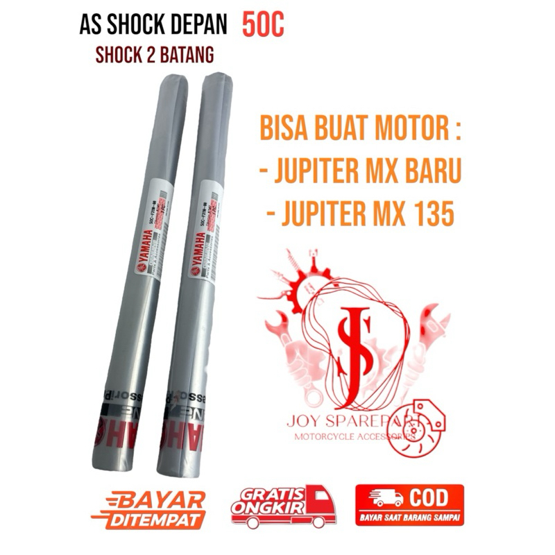 Paket As Shock Depan (50C) Buat Motor Jupiter Mx New/Baru dan Jupiter Mx 135 (sok aja)