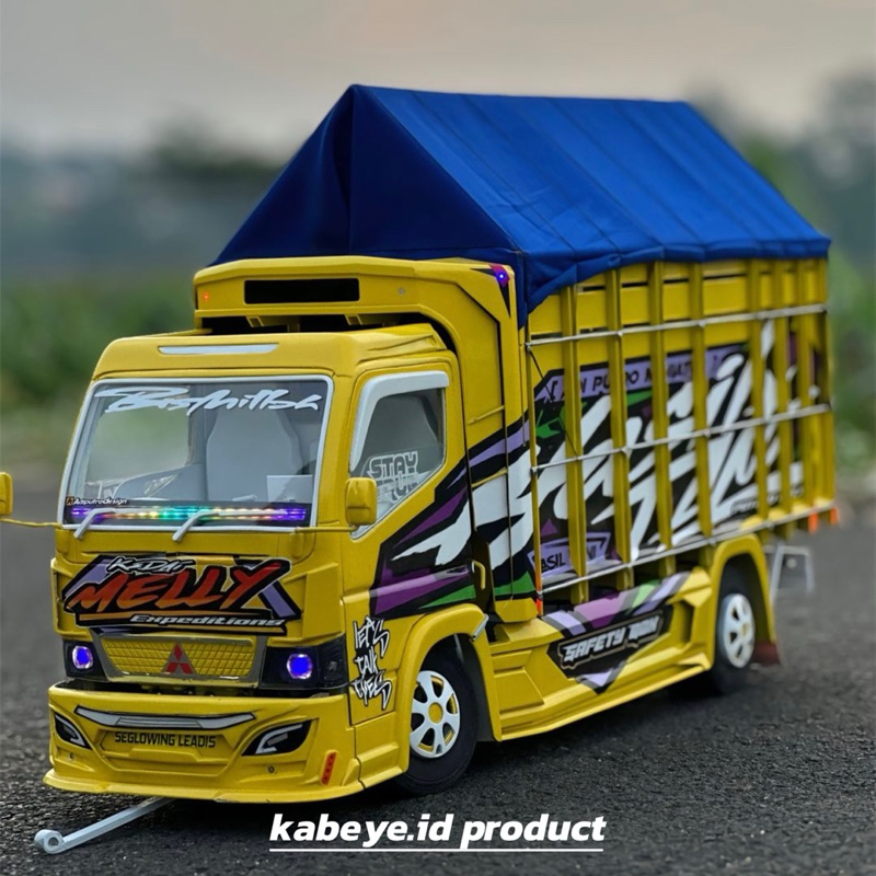 Truk Oleng Full Variasi - RC Miniatur Truk - Truk Oleng Dari Kayu Asli - Mainan Anak