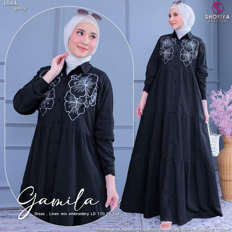 GAMIS DRESS GAMILA ORIGINAL BY SHOFIYA