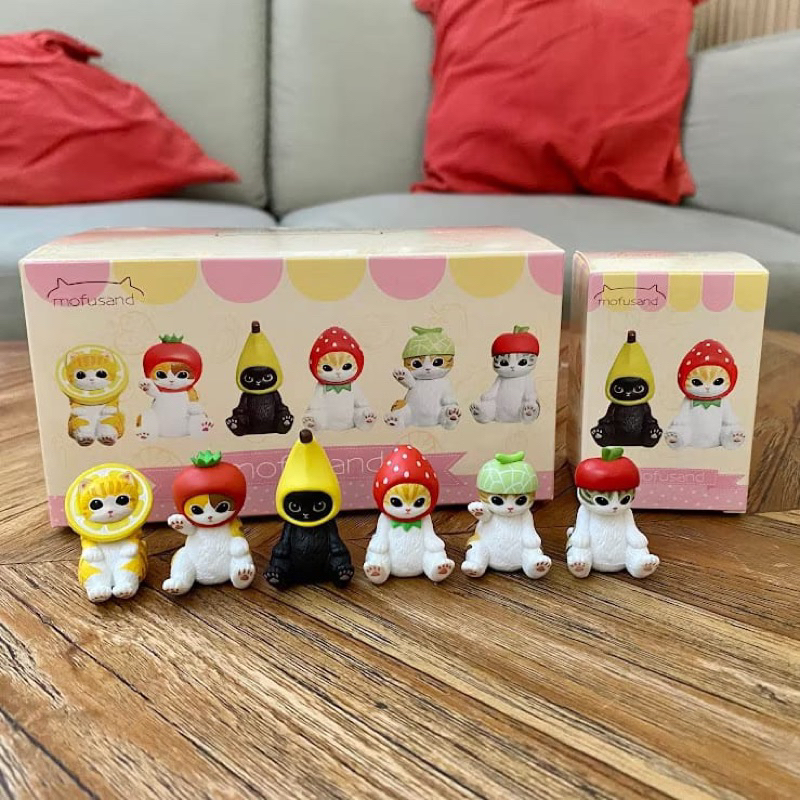 Mofusand Figure Fruit Blindbox / Mofusand Buah Buahan Figure Koleksi Lucu Kucing