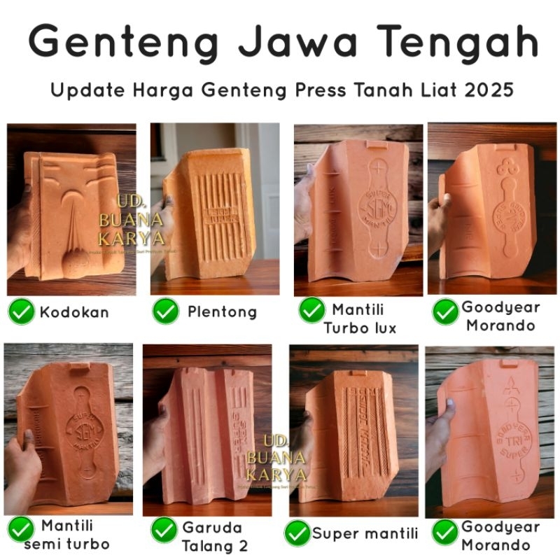 Genteng Press | Genteng Jawa Tengah | Genteng Tanah Liat