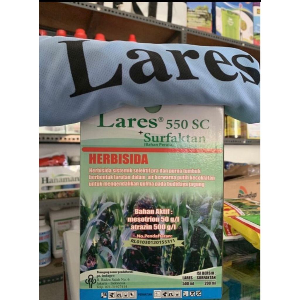 Herbisida selektif tanaman jagung LARES - 1 liter (bonus kaos) PT INDAGRO