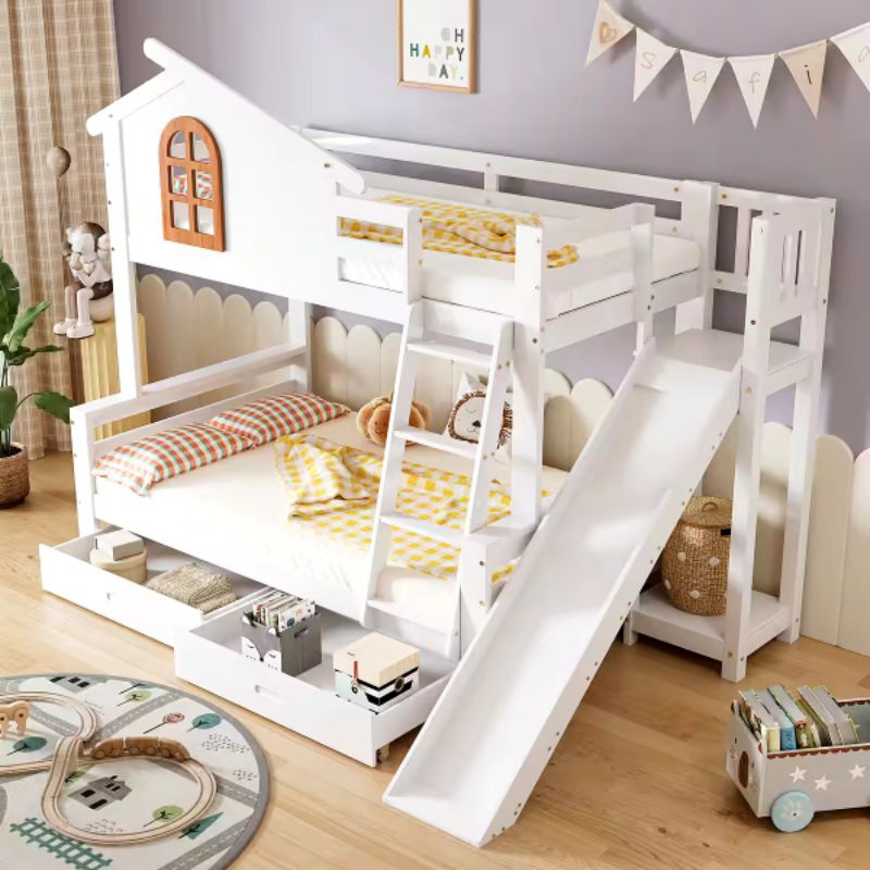 tempat tidur anak kayu tingkat prosotan