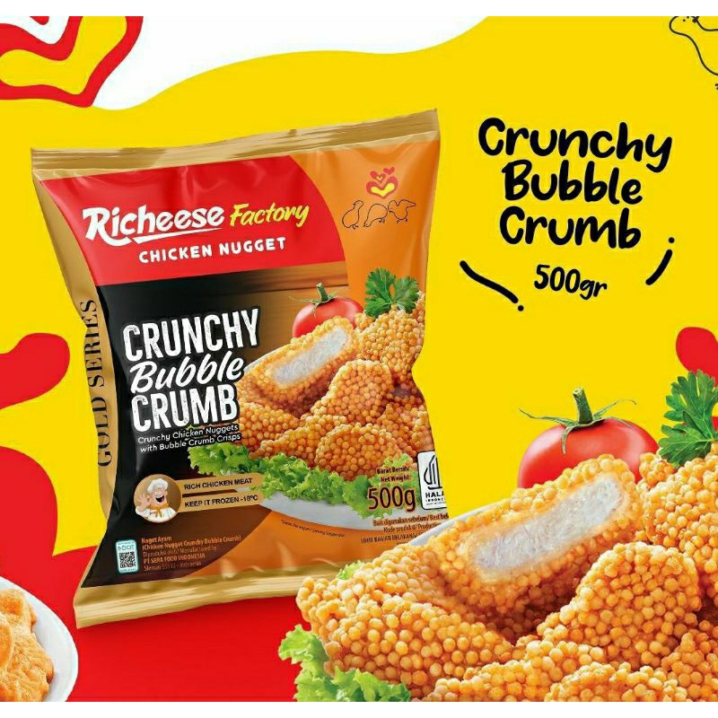 

Richcheese Factory Bubble Crumb Chicken Nugget 500gr