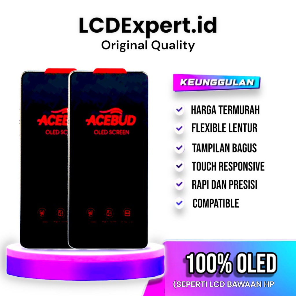 LCD SAMSUNG A505 (GALAXY A50) ORIGINAL OLED ACEBUD FINGERPRINT