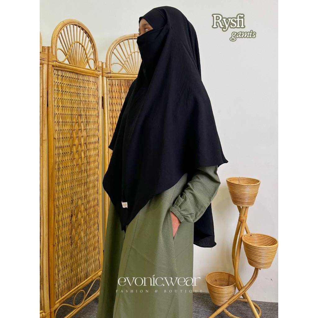 RYSFI GAMIS katun ceyross premium gamis adem daily gamis lebaran outfit bukber fashion muslimah prem