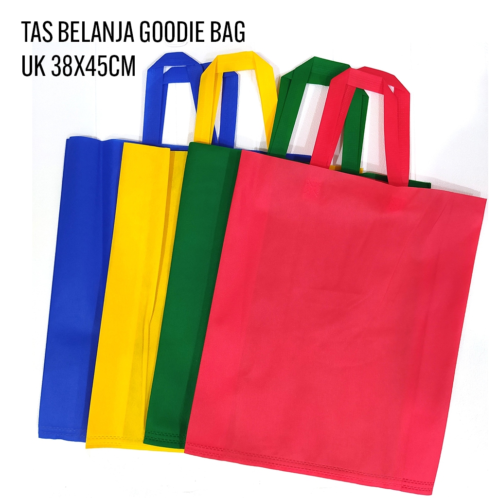 

[38X45CM] Tas Souvenir Goodie Bag Tas Spunbond Tali Kantong Belanja