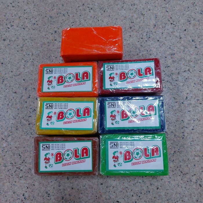 Lilin Mainan Anak / Malam / Plastisin Kecil / Playdough / lilin merk bola
