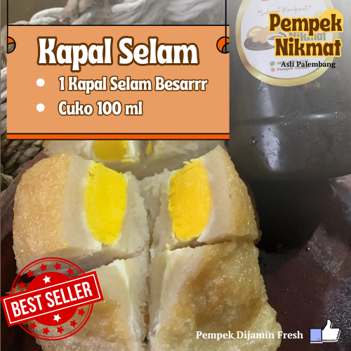 

1 Kapal Selam + Cuko 100 ml - Asli Palembang [Pempek NikMat]