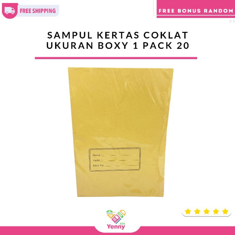 

Sampul Kertas Coklat Buku Besar Campus | Sampul Buku Kertas Ukuran Boxy 1 Pack 20