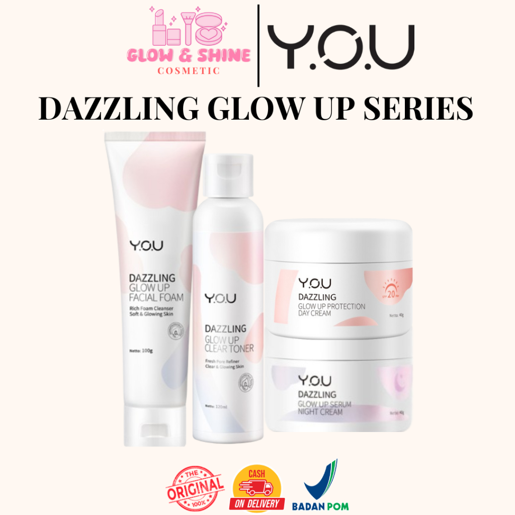 Y.O.U DAZZLING GLOW UP SERIES TONER | DAY CREAM | NIGHT CREAM