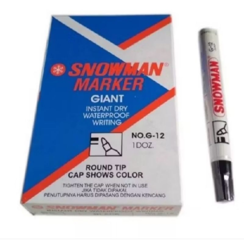 

spidol permanent marker G-12(isi 12 pcs)