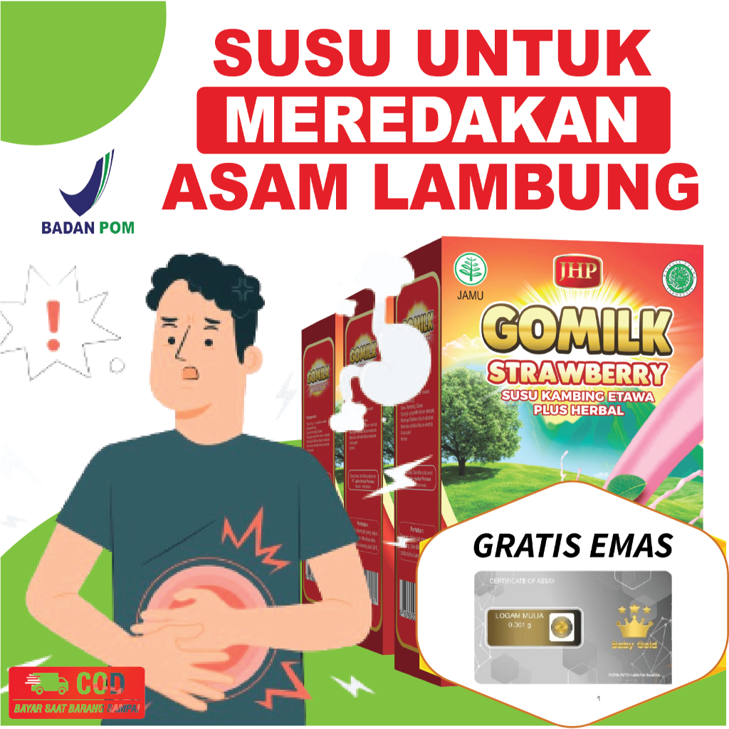 

[ BISA COD + GARANSI ] [ BELI 1 GRATIS GELAS CANTIK ] [ BELI 2 GRATIS EMAS ] Gomilk Susu Kambing Etawa Plus Herbal Susu untuk Meredakan Asam Lambung