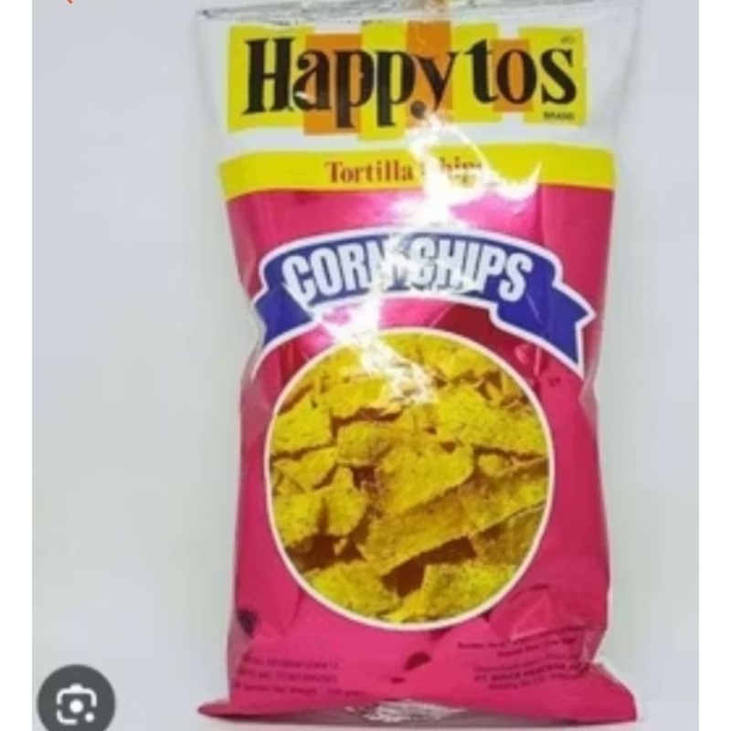 

HAPPYTOS HAPPY TOS TORTILLA CHIPS JAGUNG 140GR / HAPPY TOS JAGUNG KEMASAN MERAH DAN HIJAU