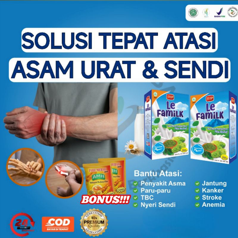 

(Beli 3 bonus 1 Jahe) SUSU KAMBING ETAWA PLUS HERBAL LEFAMILK SOLUSI MASALAH SENDI, ASAM URAT, KOLESTROL, MENINGKATKAN IMUN, DLL