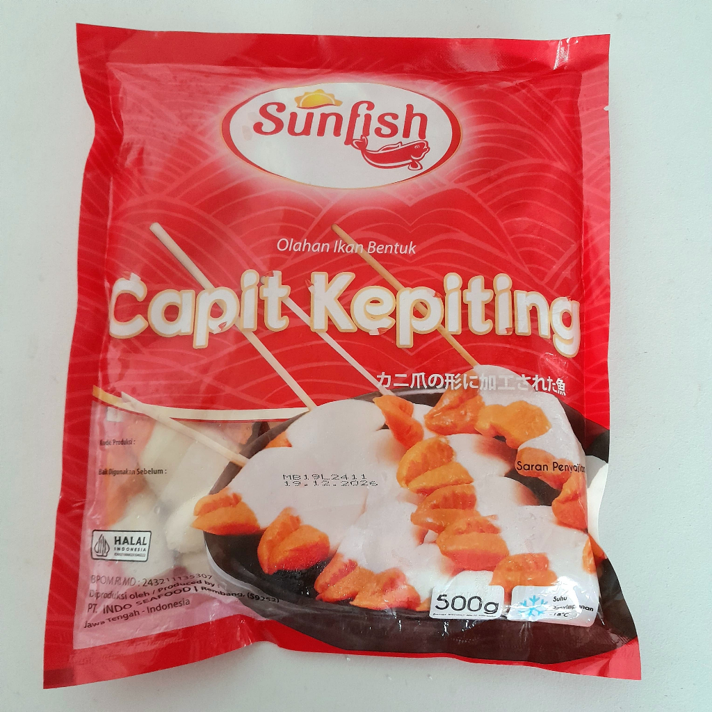 

SUNFISH olahan ikan bentuk capit kepiting 500gr