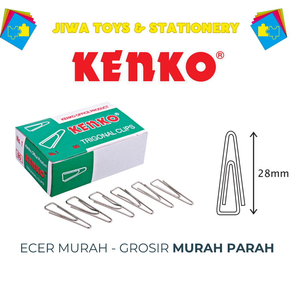 

Trigonal Clip No 1 Kenko (Paper Klip / Klip Penjepit Kertas)
