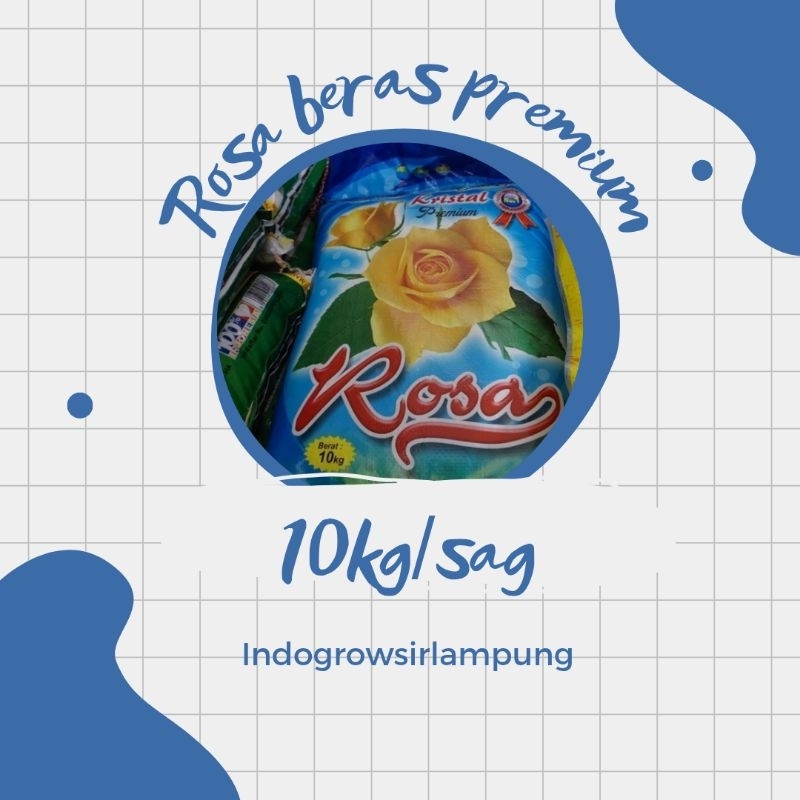 

rosa beras premium 10kg/ sak