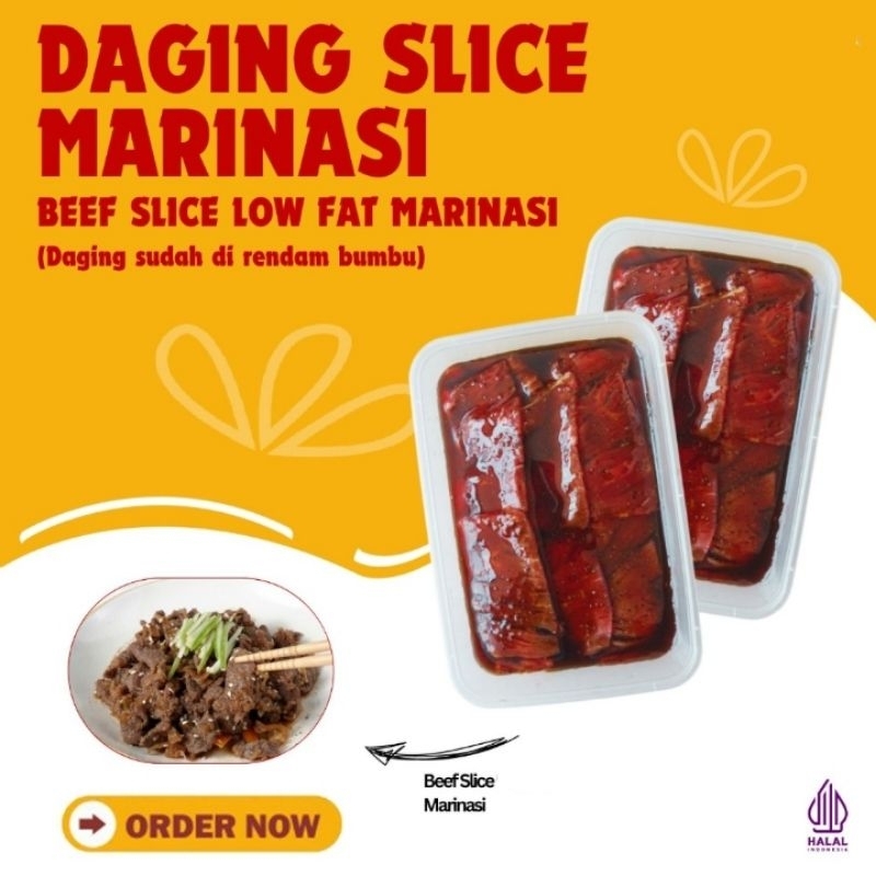 

Daging Sliced Marinasi Beef 250g