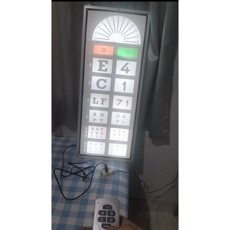 (SECOND) SNELLEN CHART ELEKTRIK KUALITAS BAIK