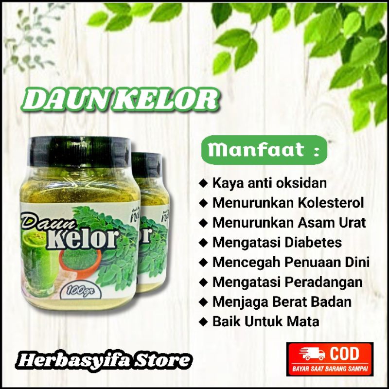 

BUBUK DAUN KELOR MURNI - SERBUK DAUN KELOR