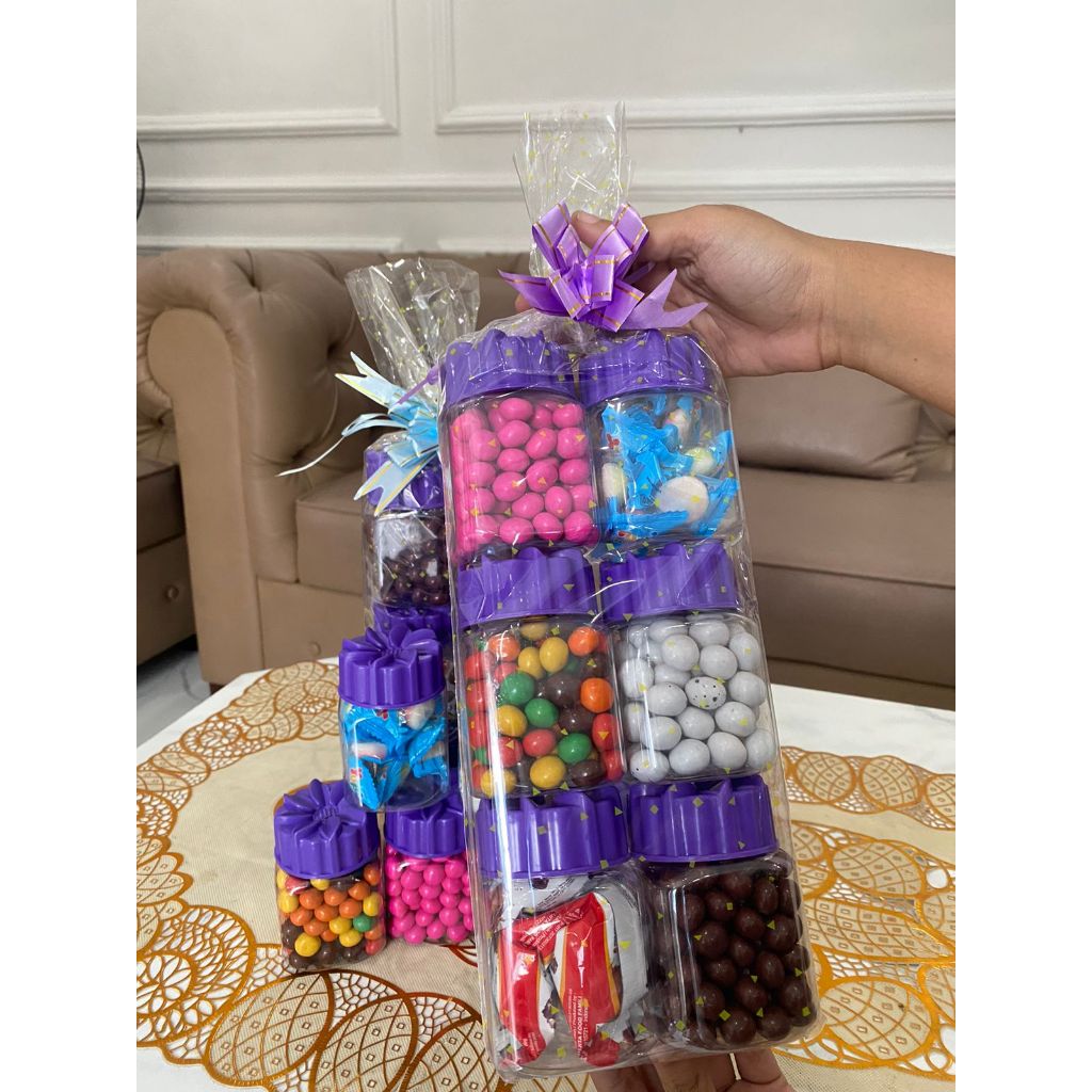 

(DAPAT 6 TOPLES) PAKET HAMPERS/PARCEL SUGAR CANDY COKLAT PERMEN TOPLES DENGAN KEMASAN LUCU