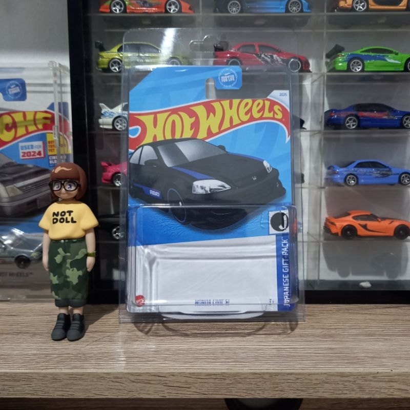 Custom Card Honda Civic Si Black/Hitam Gift Pack Hot Wheels